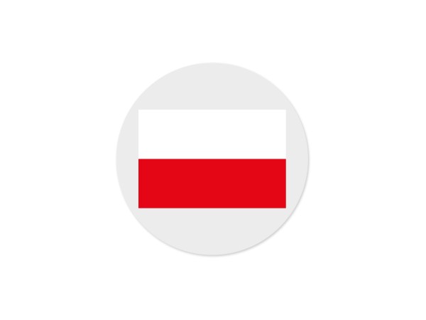 KFO-Einlegemotiv Polen-Flagge, Nr. 136