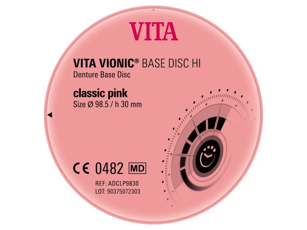 Rosa PMMA Disks der Vita Zahnfabrik als High-Impact